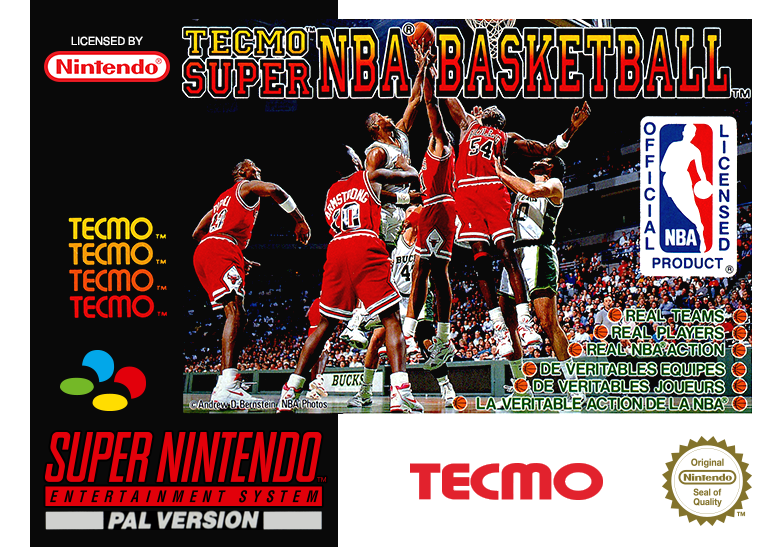 Tecmo Super NBA Basketball cover